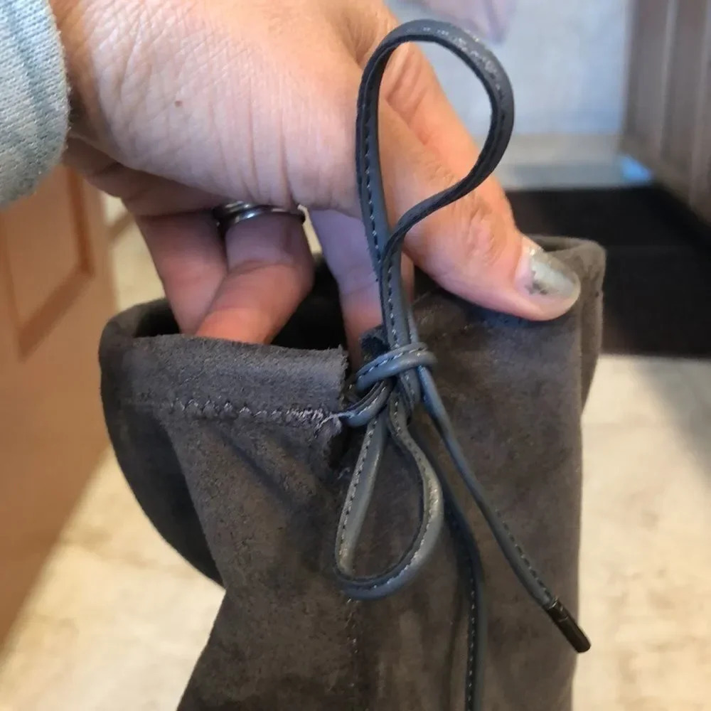CIRCUS by Sam Eldelman gray suede boots - Picture 11 of 12